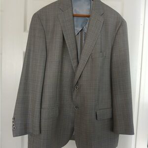 Hart Schaffner Marx Gray Plaid Blazer